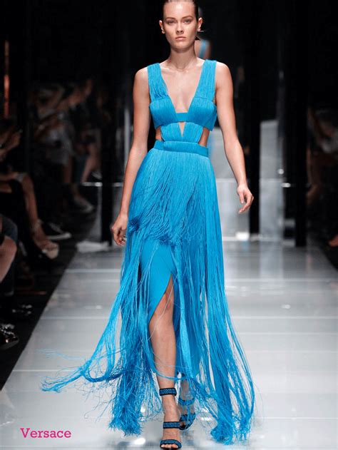 versace fashion show long dresses|versace pleated dress.